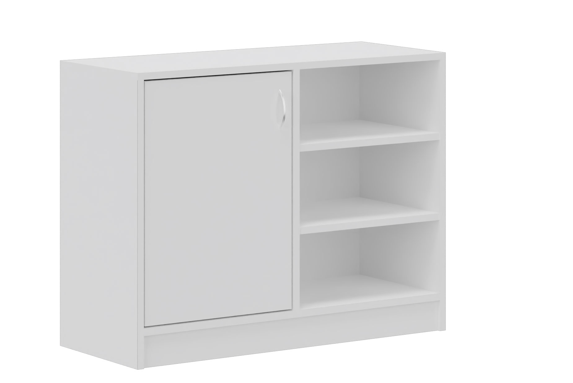 Schrank mit Tür und Regalteil, Breite 100 cm